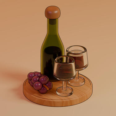 wine bottle